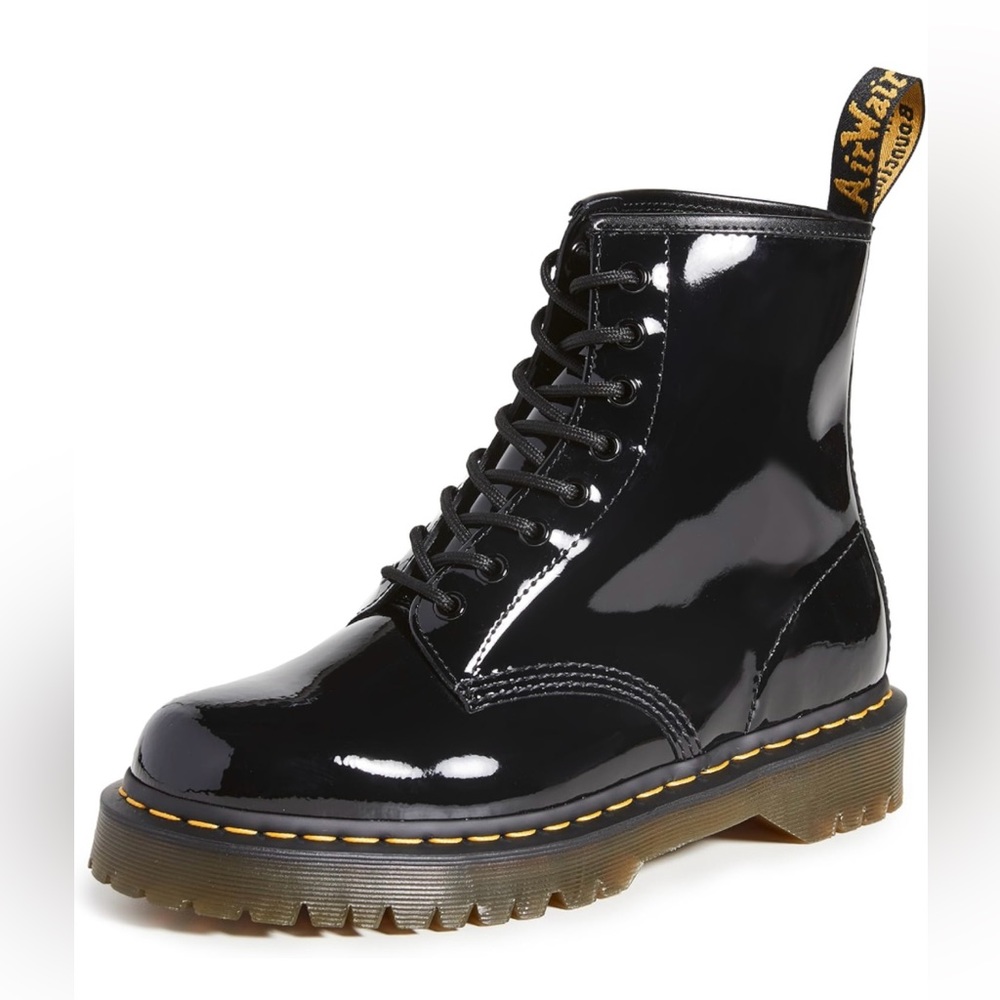 DR MARTENS 1460 WOMEN'S PATENT LEATHER LACE UP BOOTS SIZE 7